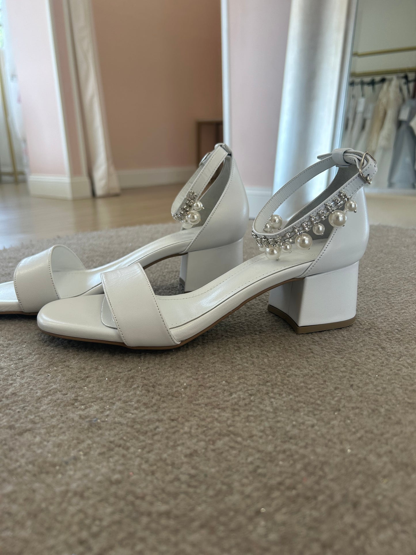 White Pearl Sandals
