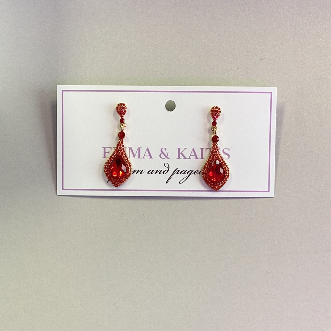 Teardrop Pave Earrings