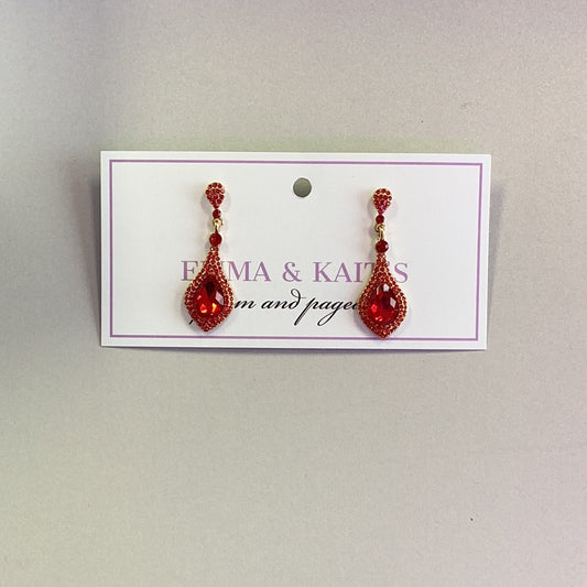 Teardrop Pave Earrings