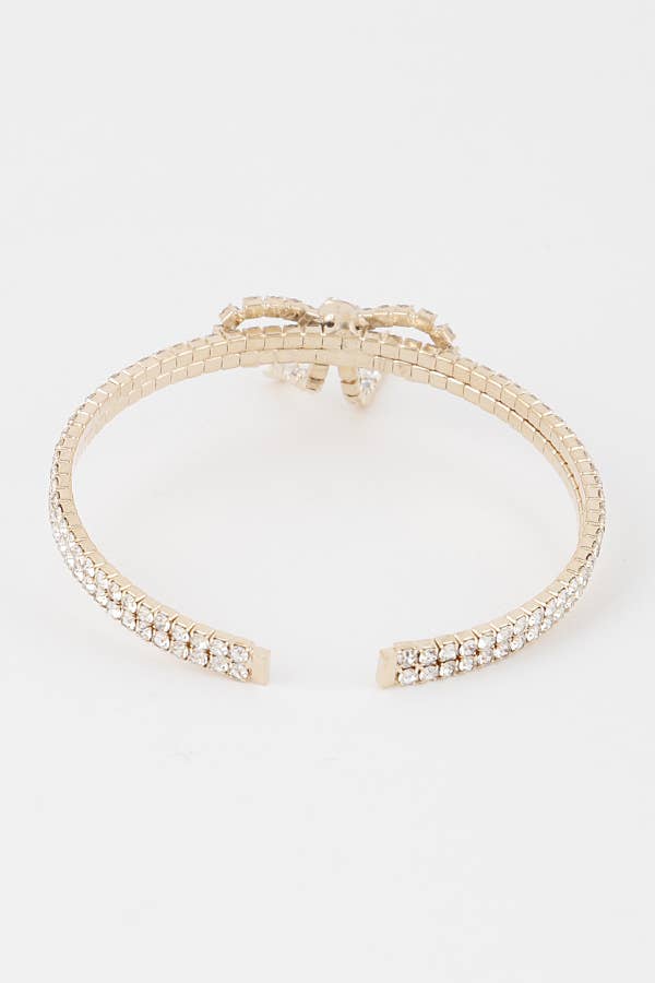 Double Jeweled Ribbon Bracelet 84342GCL