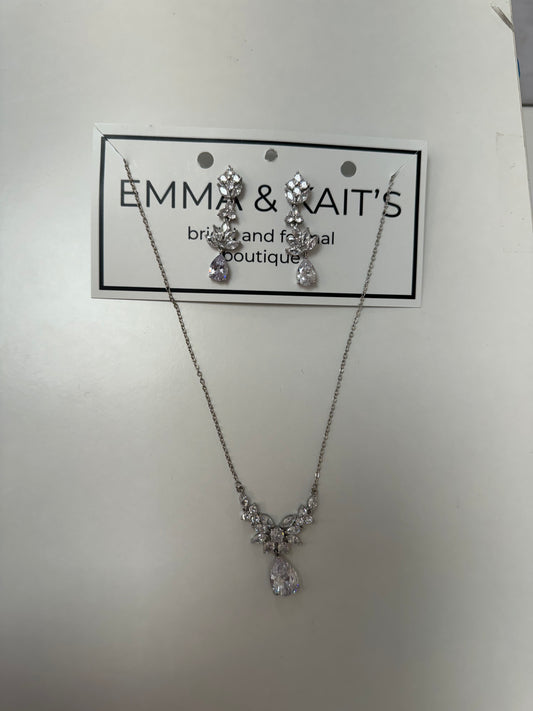 Teardrop Earring and Necklace Set