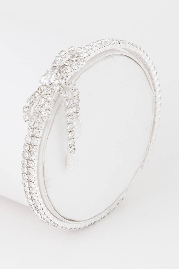 Double Jeweled Ribbon Bracelet 84342GCL