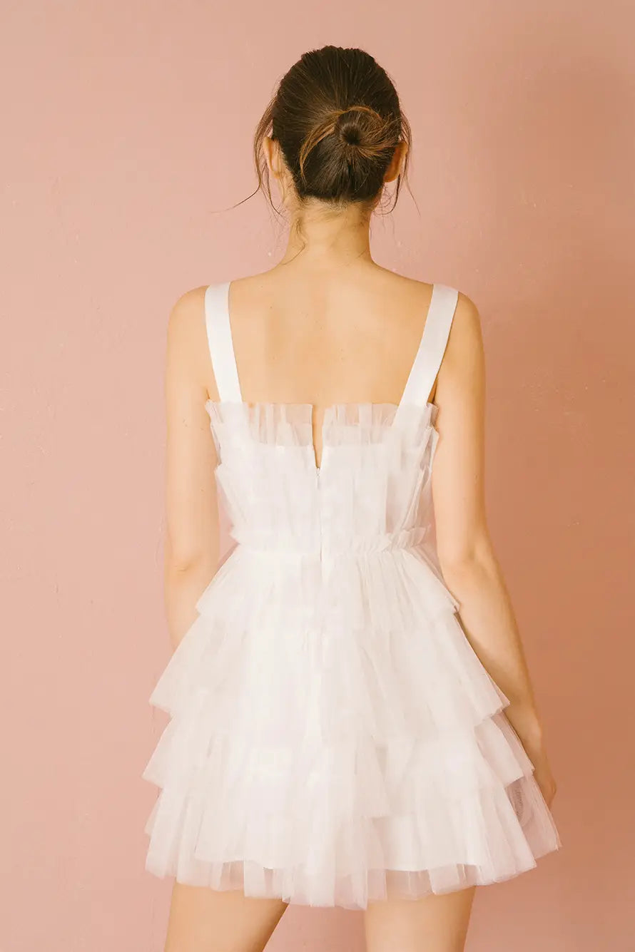 Layered Tulle Mini Dress