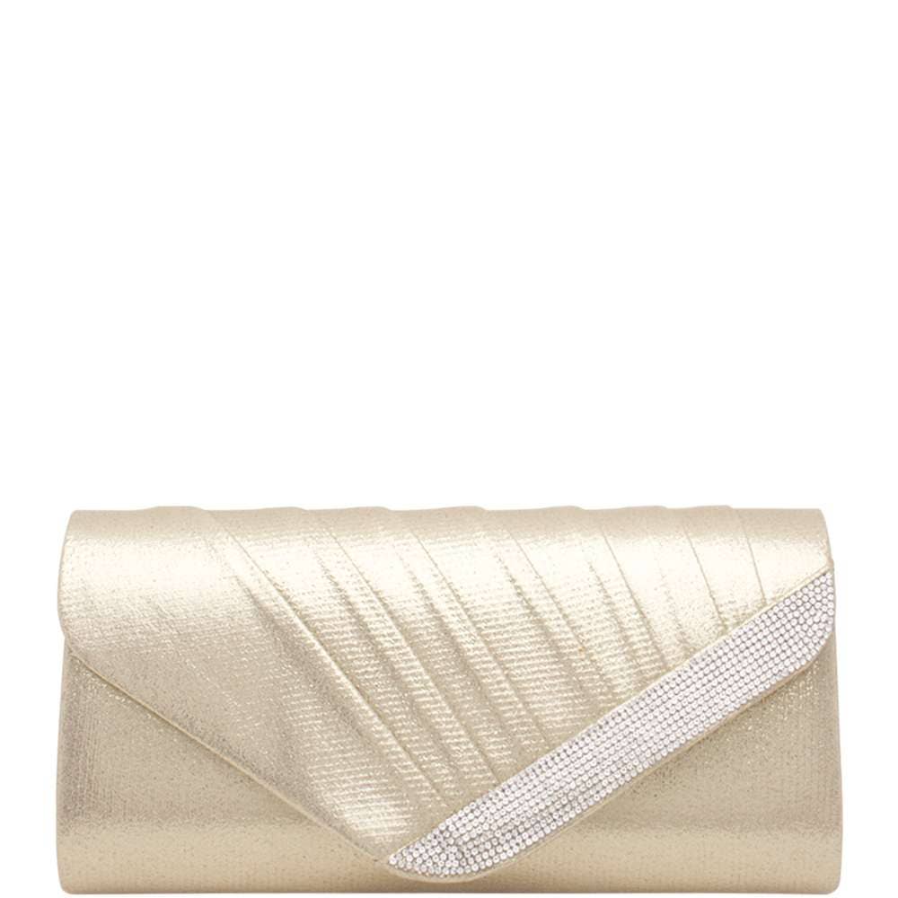 SMOOTH RHINESTONE CLUTCH CROSSBODY BAG LVBA-0110