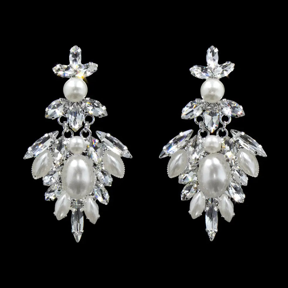 16546 - Pearl Petals Drop Earrings