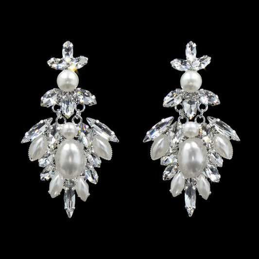 16546 - Pearl Petals Drop Earrings
