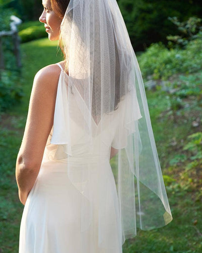 Simple Cut Edge Veil