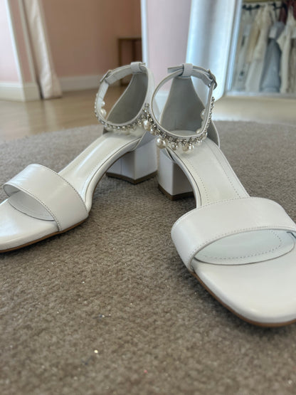 White Pearl Sandals