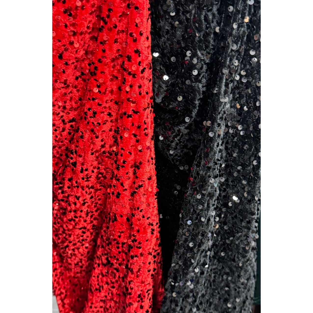 PLUS SIZE VELVET SEQUIN BODYCON TUBE MINI DRESS