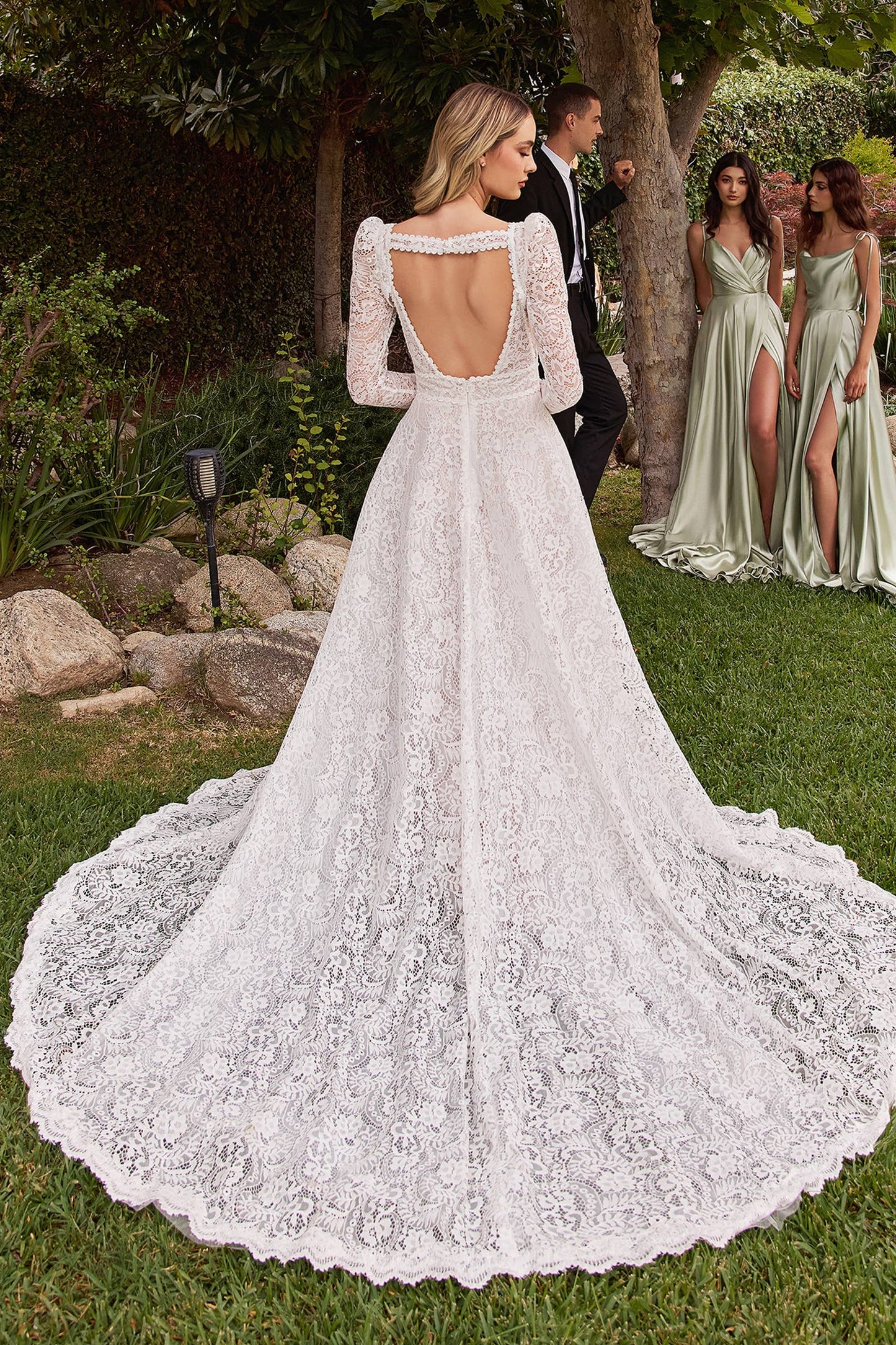 LACE A-LINE DRESS & REMOVABLE JACKET
