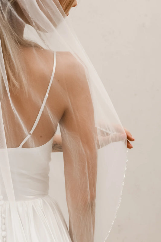 Beaded Edge Veil