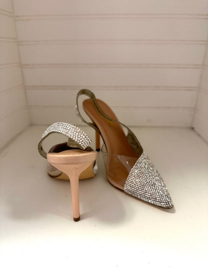 Rhinestone Slingback Pumps