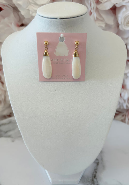 Teardrop Shell Earrings