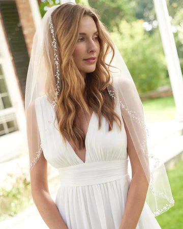 Floral Vine & Leaf Veil