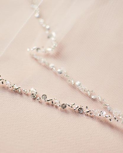 Julia Crystal Beaded Veil