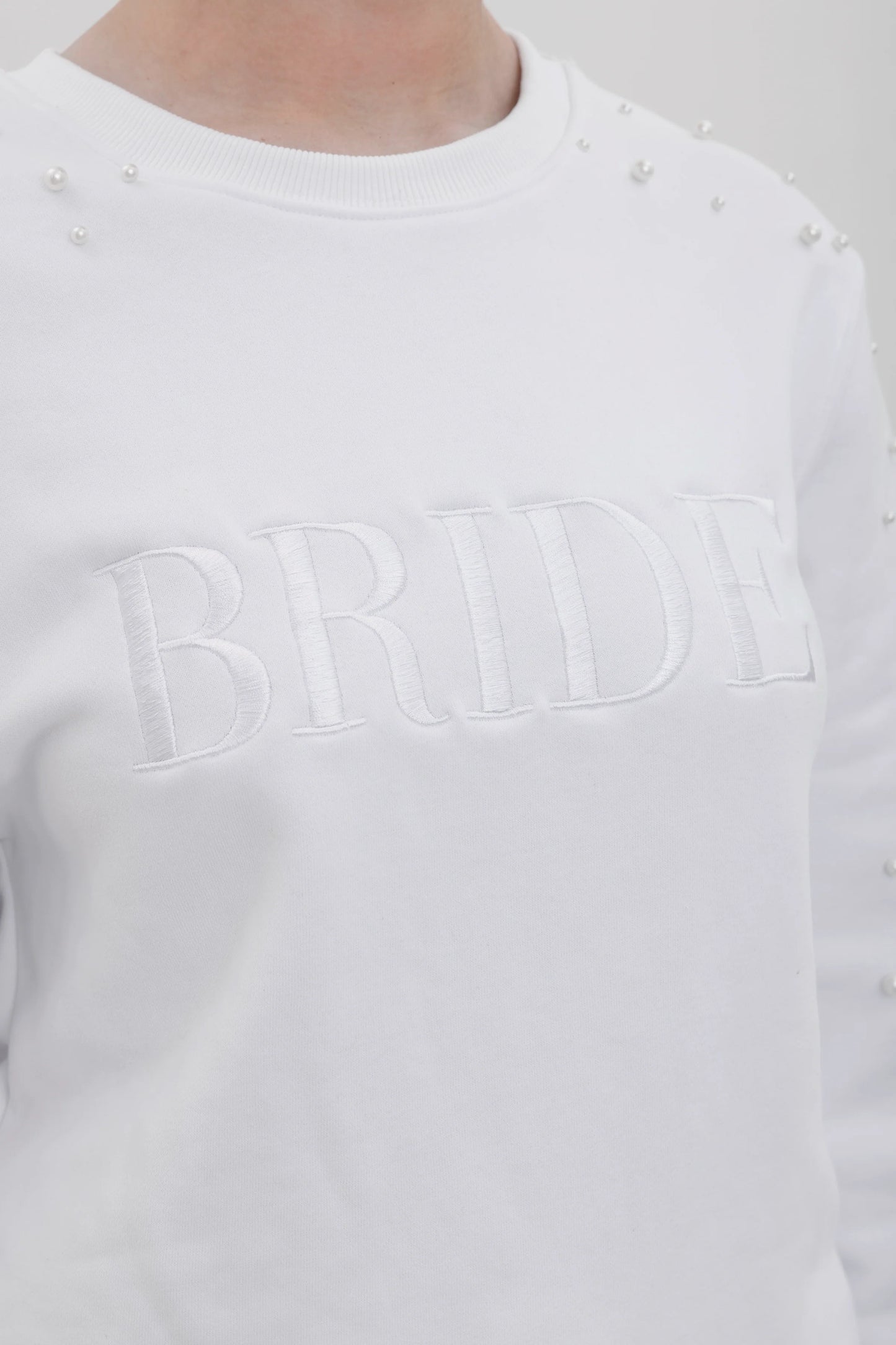 Pearl Sleeve BRIDE Sweatshirt