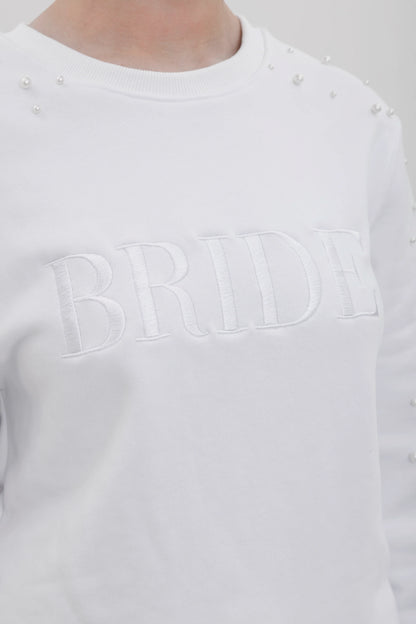 Pearl Sleeve BRIDE Sweatshirt